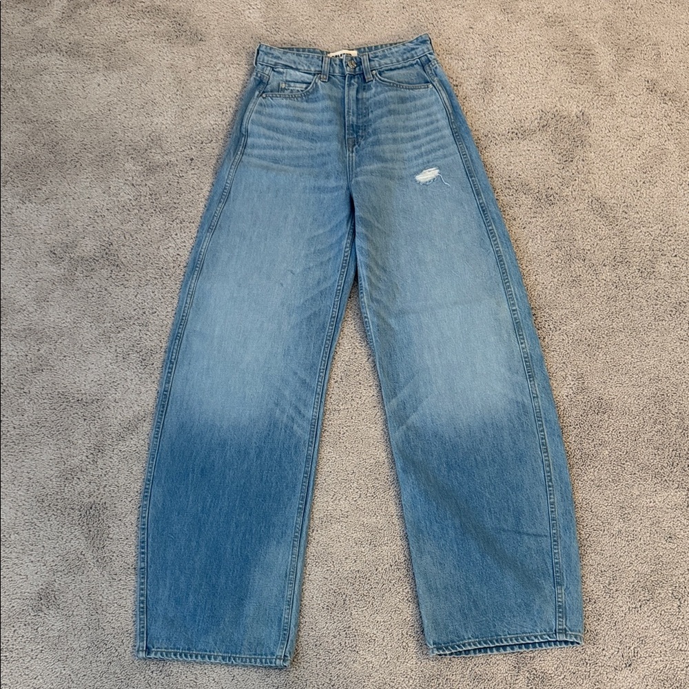 GRLFRND Austen High Rise Jeans La Brea Ave Denim Size 24 - Picture 4 of 13